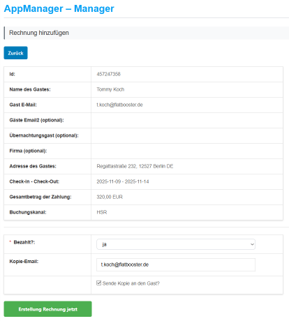 Rechnungen erstellen